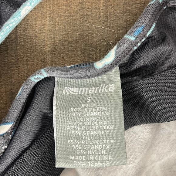 Marika Floral Print Tank Top - Gray and Teal - Picture 6 of 7